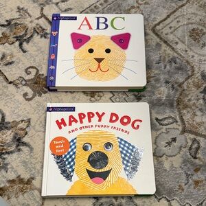 Happy Dog Touch and Feel Book and ABC book